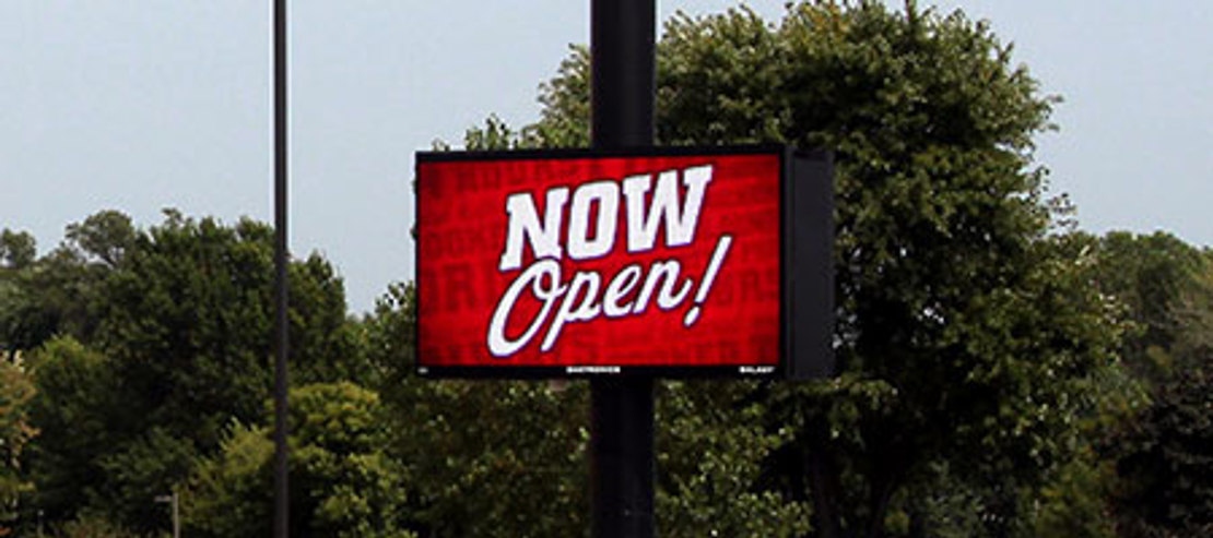 LED Digital Message Display Installation Photo