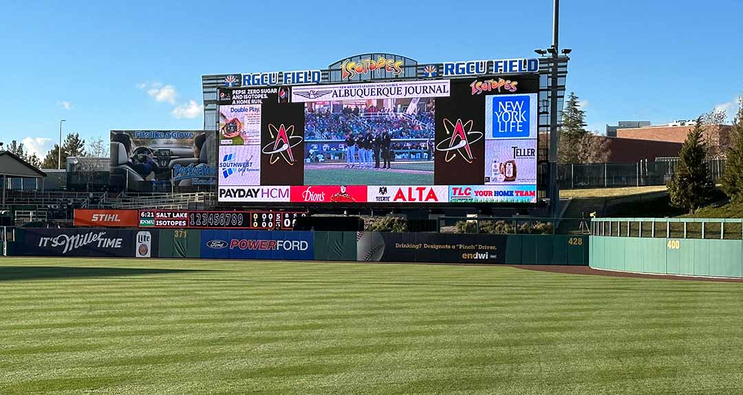 Albuquerque Isotopes Bring New LED Displays to GameDay Experience from