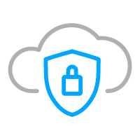 locked cloud icon