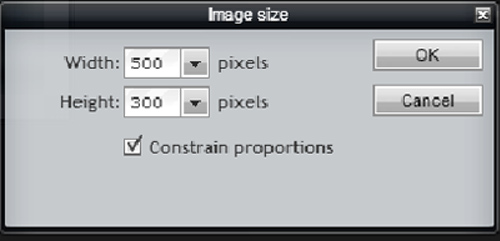Make sure Constrain proportions is checked.