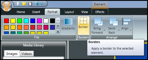 Borders Button