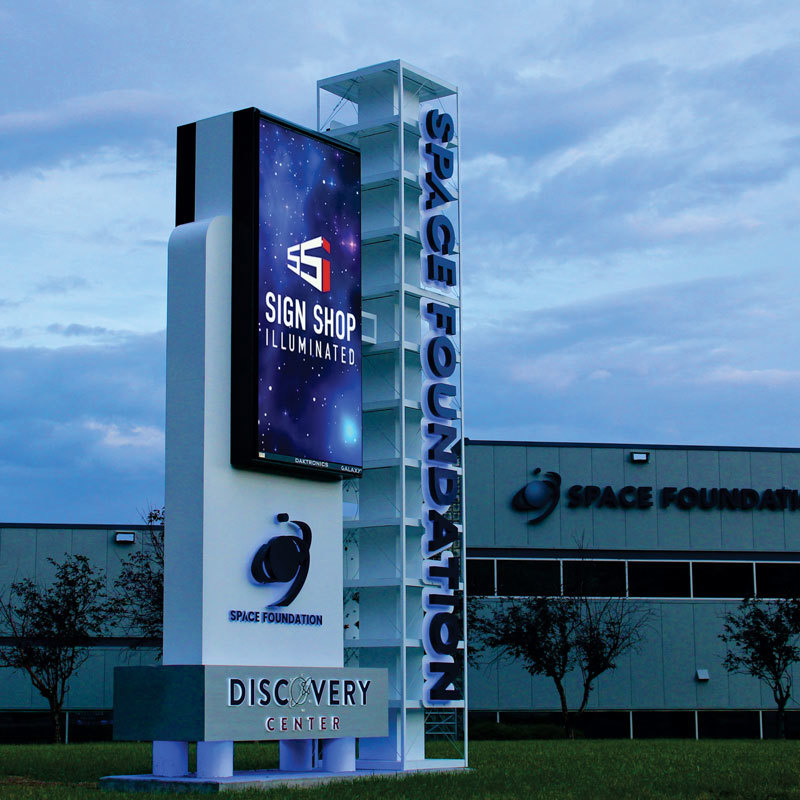 Sign Shop Illuminated Launches New Sign for The Space Foundation