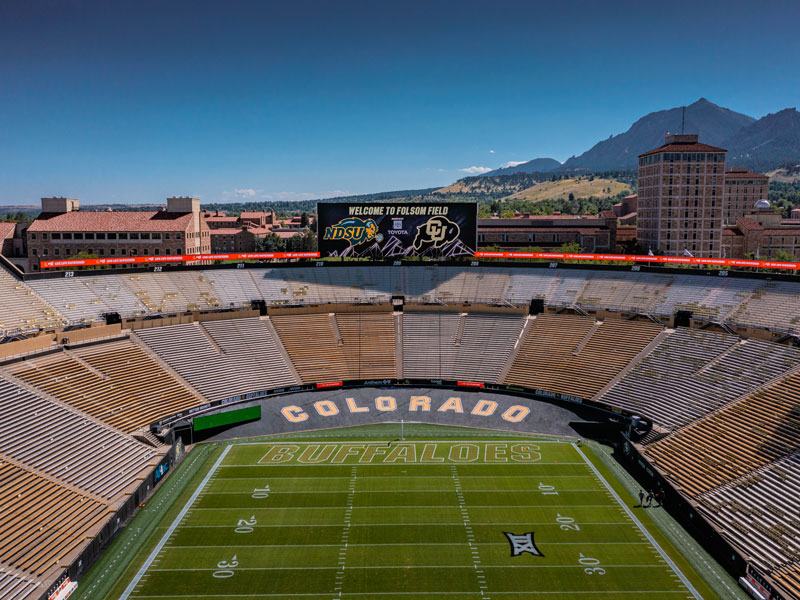 Folsom field University of Boulder Main Display