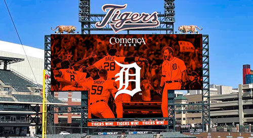 detroit tigers video board