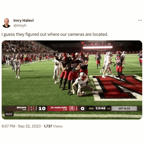 video example of touchdown graphic