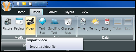 Video button
