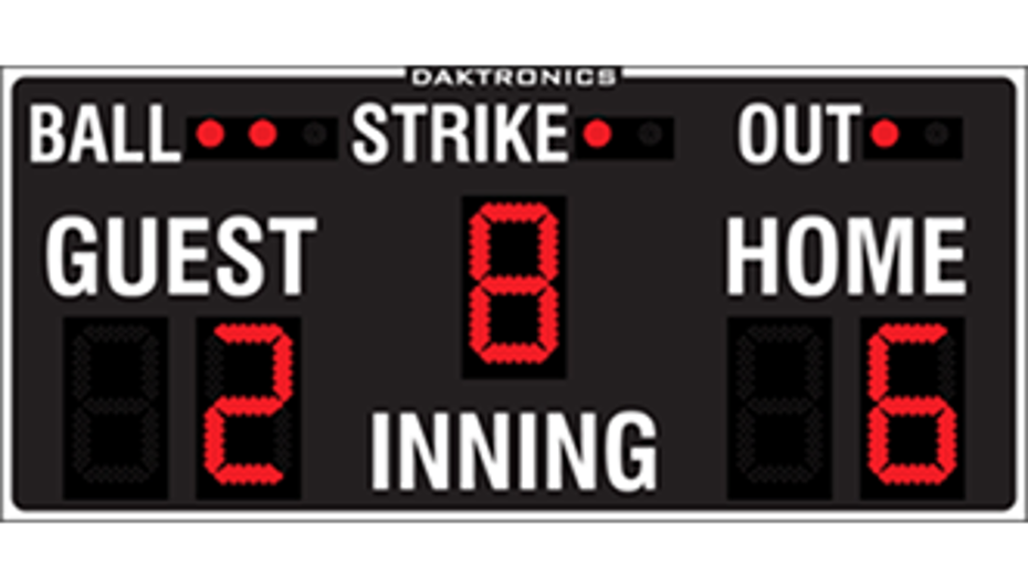 Exploding Baseball Scoreboard Daktronics Baseball Scoreboards, LED Video and Sound Systems