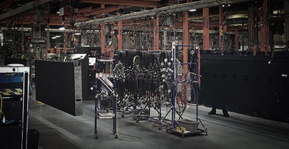 cabinets in manufacturing plant