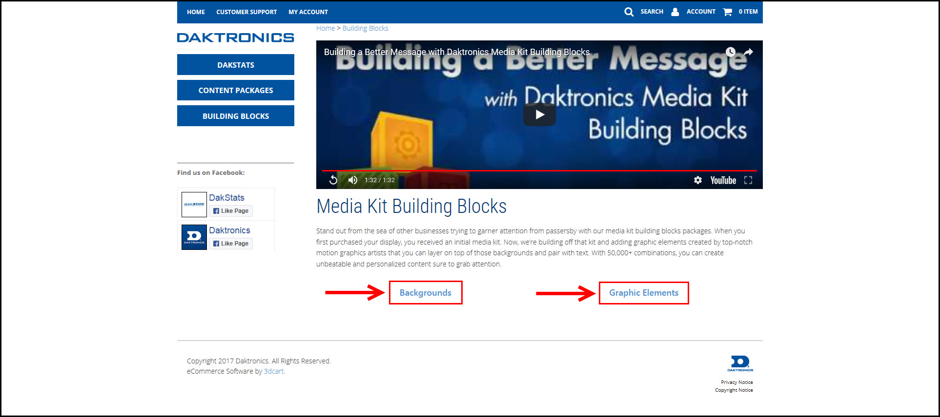 Media Kit Building Blocks