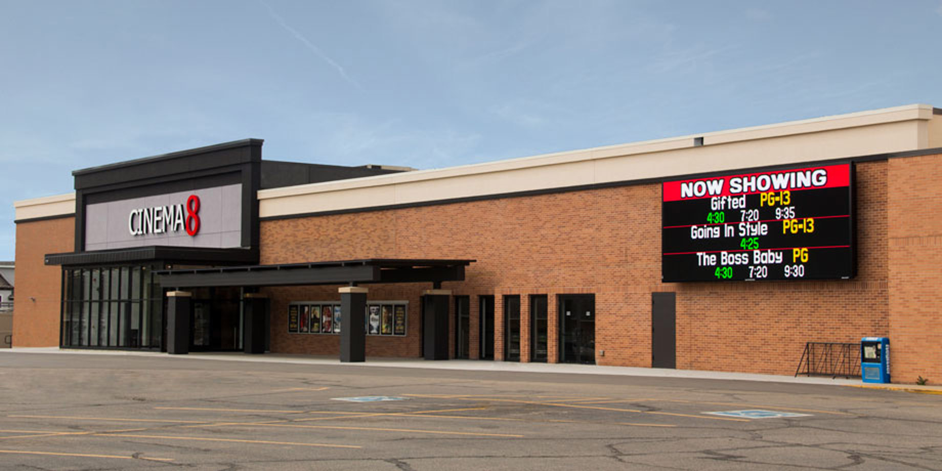 Cinema 8 Owner Adds an LED Sign to Theatre’s Innovation