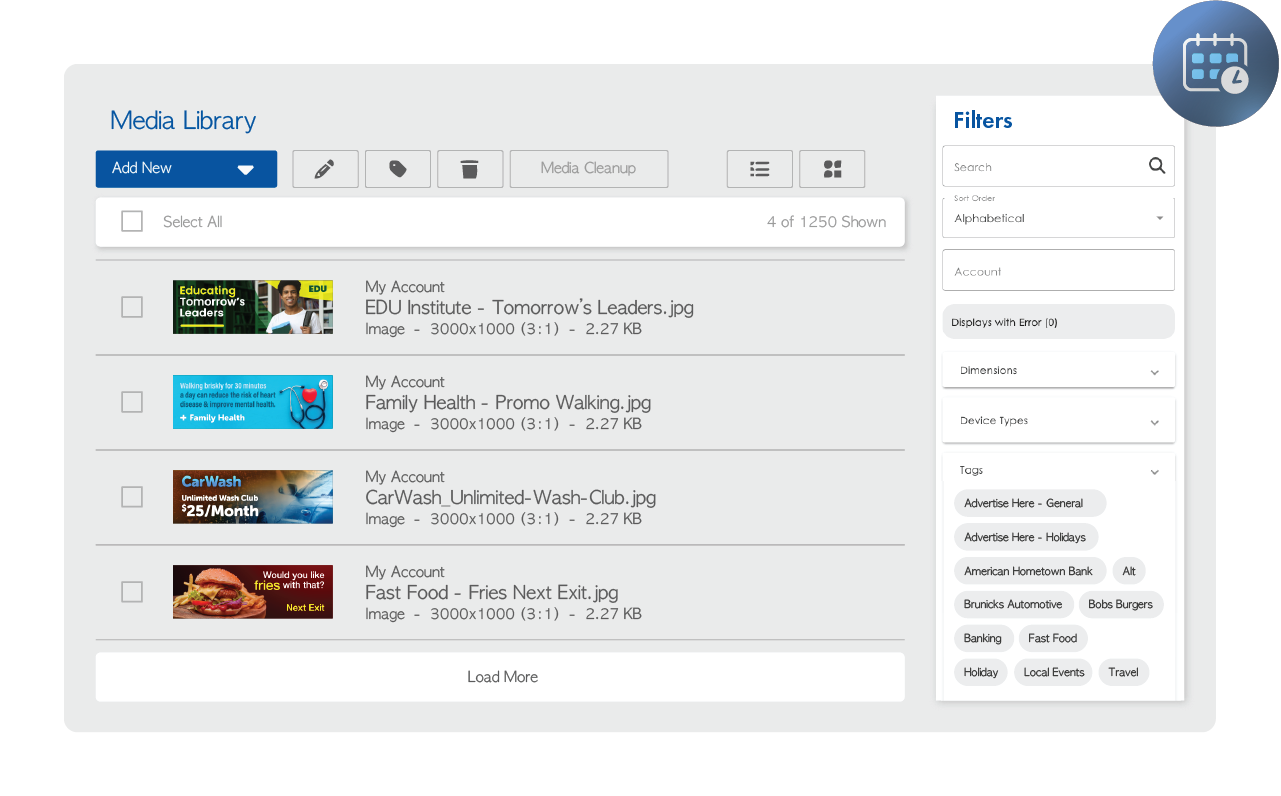 Media Library UI Example