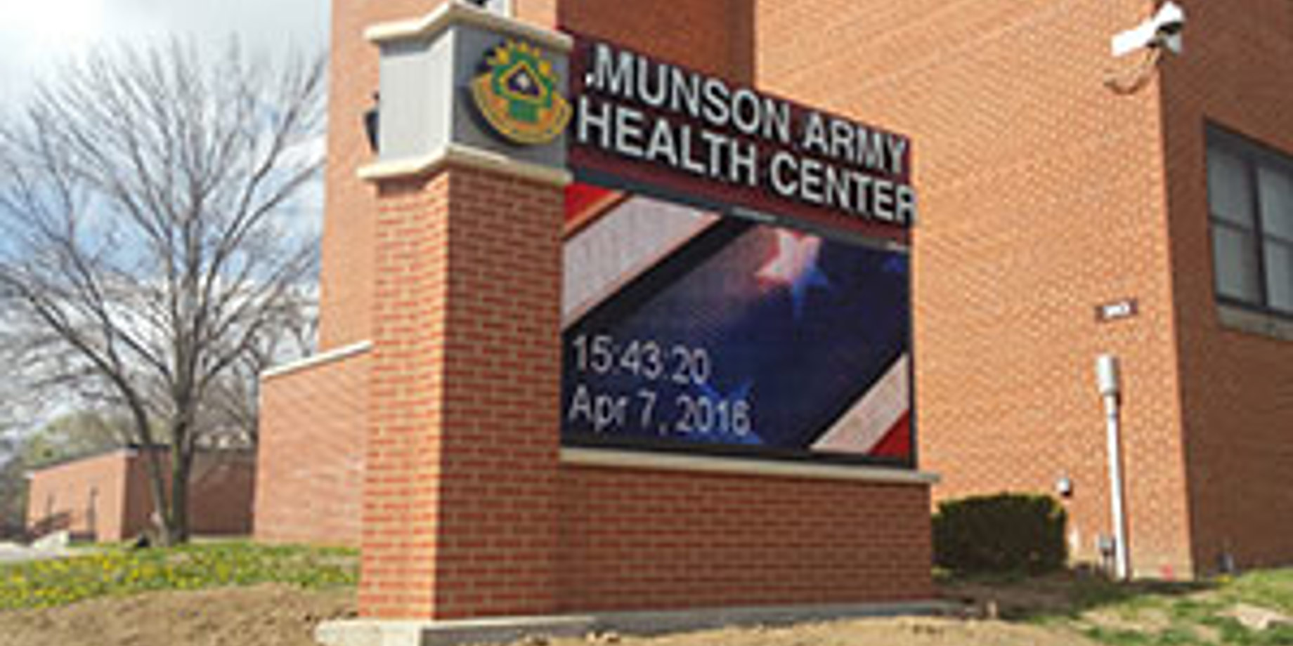 Muson Center Building Health Center’s New LED Sign Informs Patients