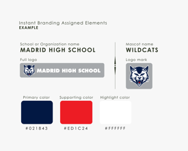 Instant Branding Guidelines FrameWrx Madrid High School