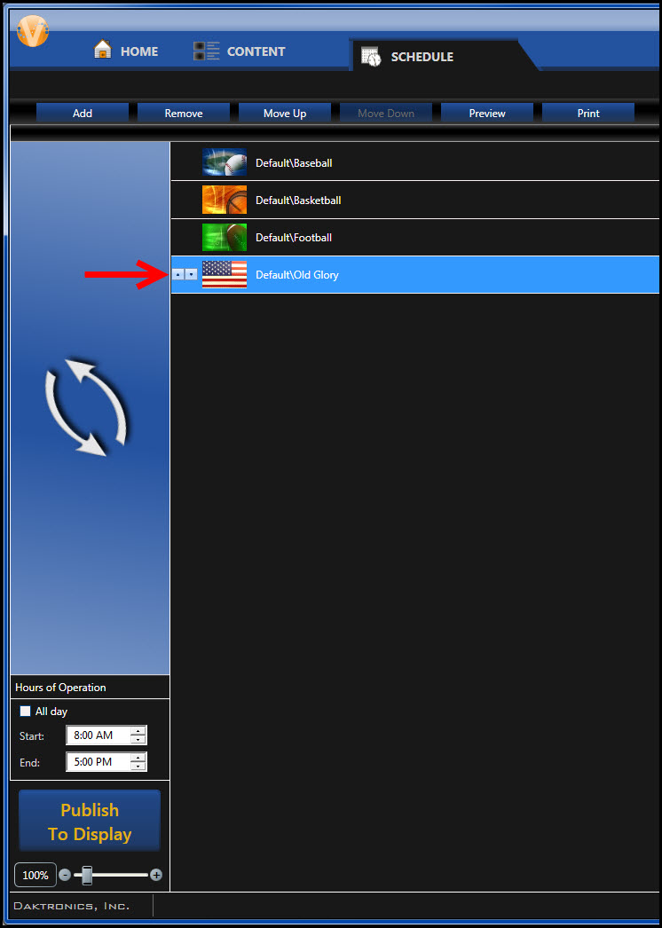 Highlighted thumbnail