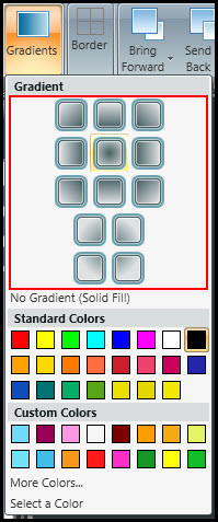 Choose gradient orientation