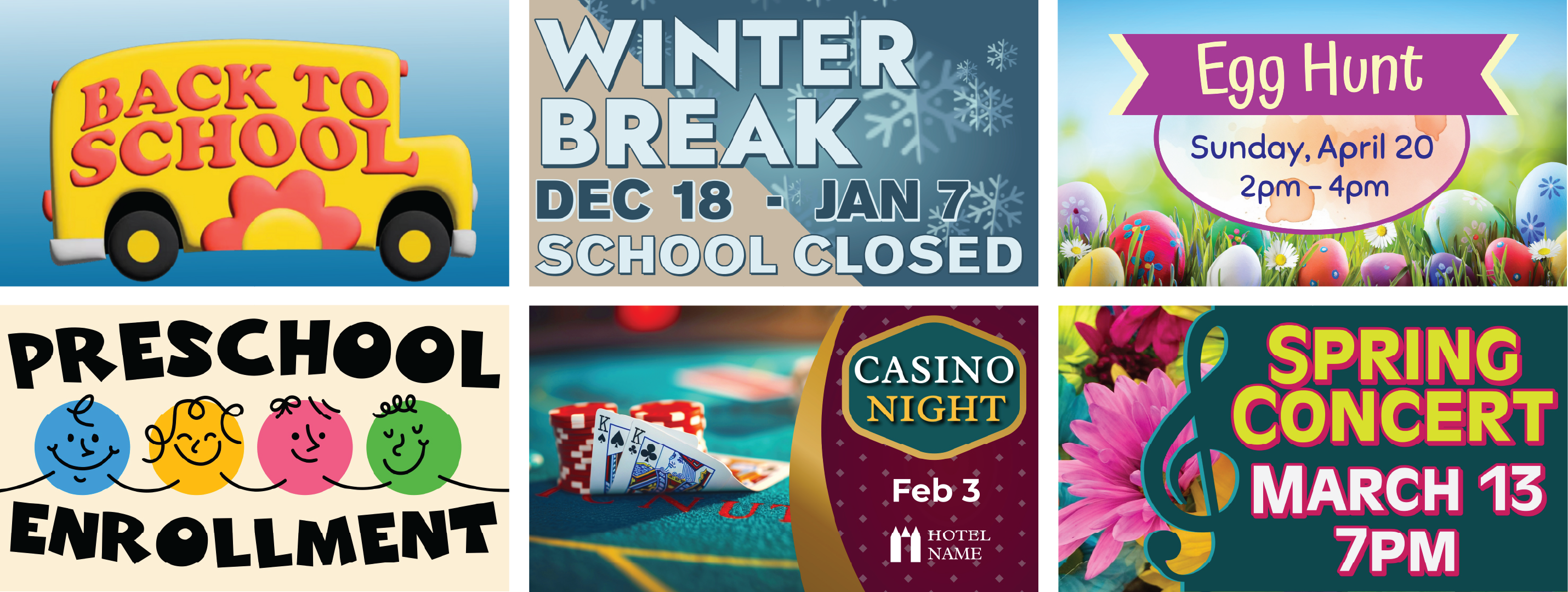 Event promotion content examples