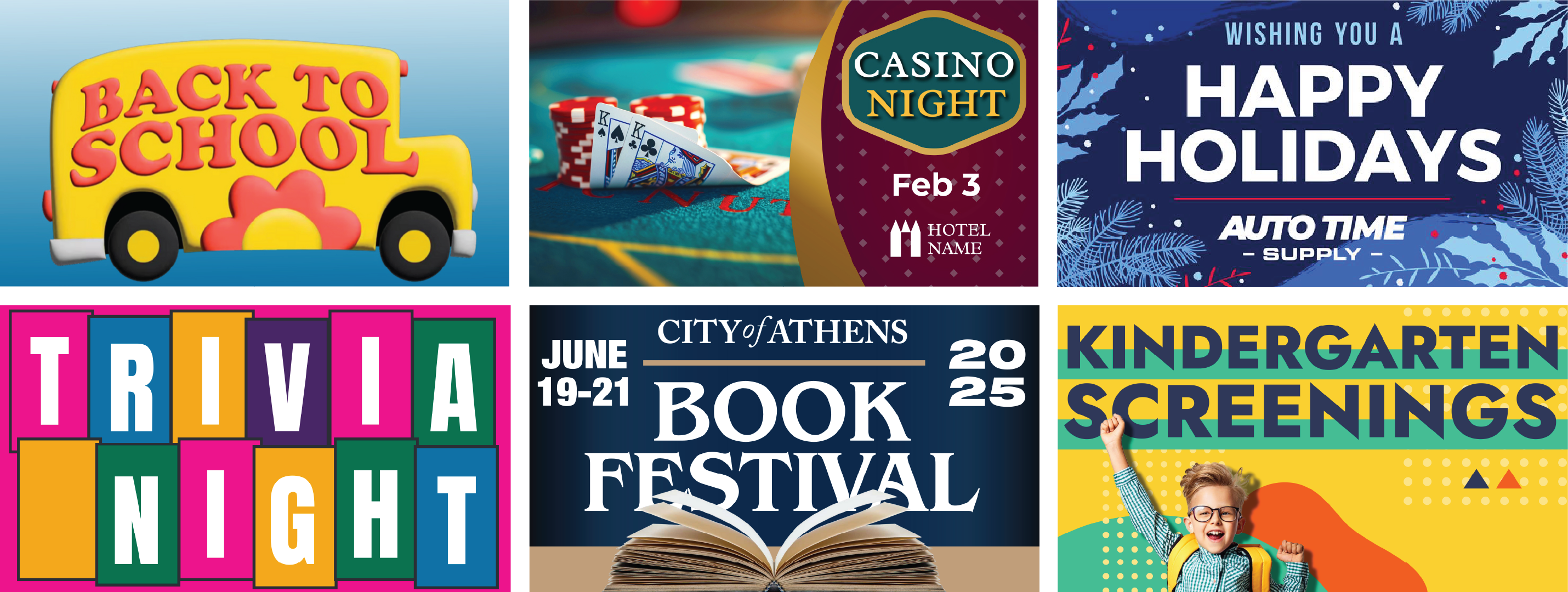 Event promotion content examples