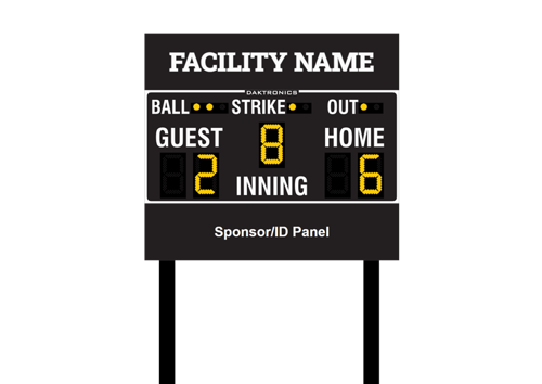 Baseball System with 9 Feet Wide Scoreboard