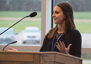 Taylor Blanchett competes in the Sign Design contest.