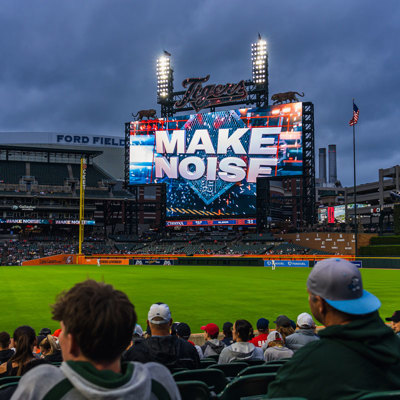 main video display for Detroit Tigers