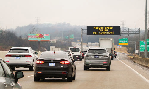 Cars Driving on Tennessee DOT