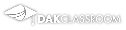 DakClassroom Logo white Drop Shadow