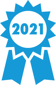 blue ribbon for 2021 vendor of the year