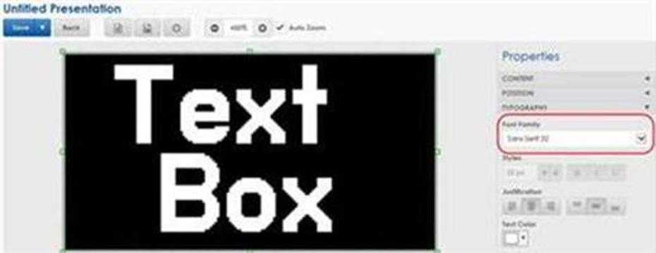 Font location in Venus Control Suite Software