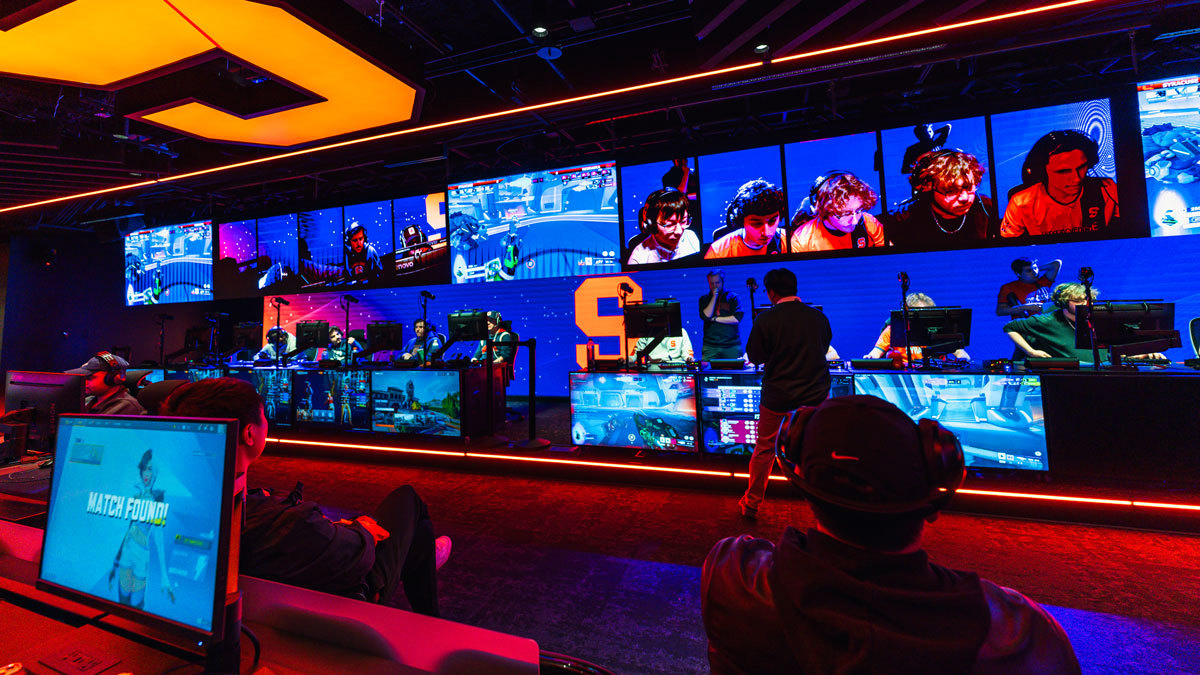 esports gaming room at Syracuse