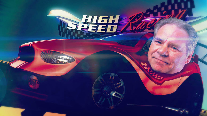 Car Race Bobblehead Animation