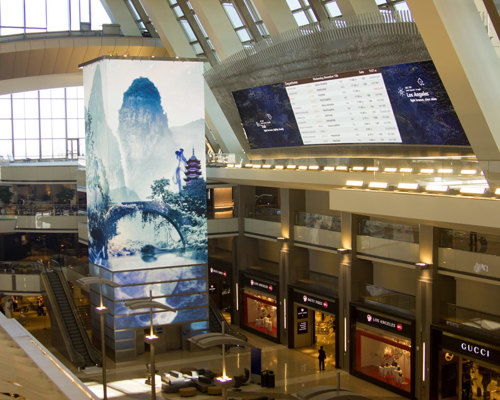 Indoor video walls in LAX airports