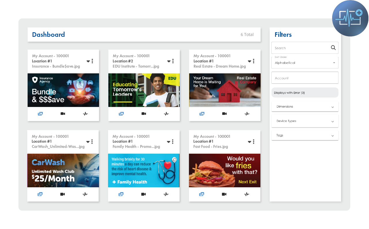 Venus Control Suite Dashboard UI