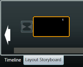 timeline and layout tabs