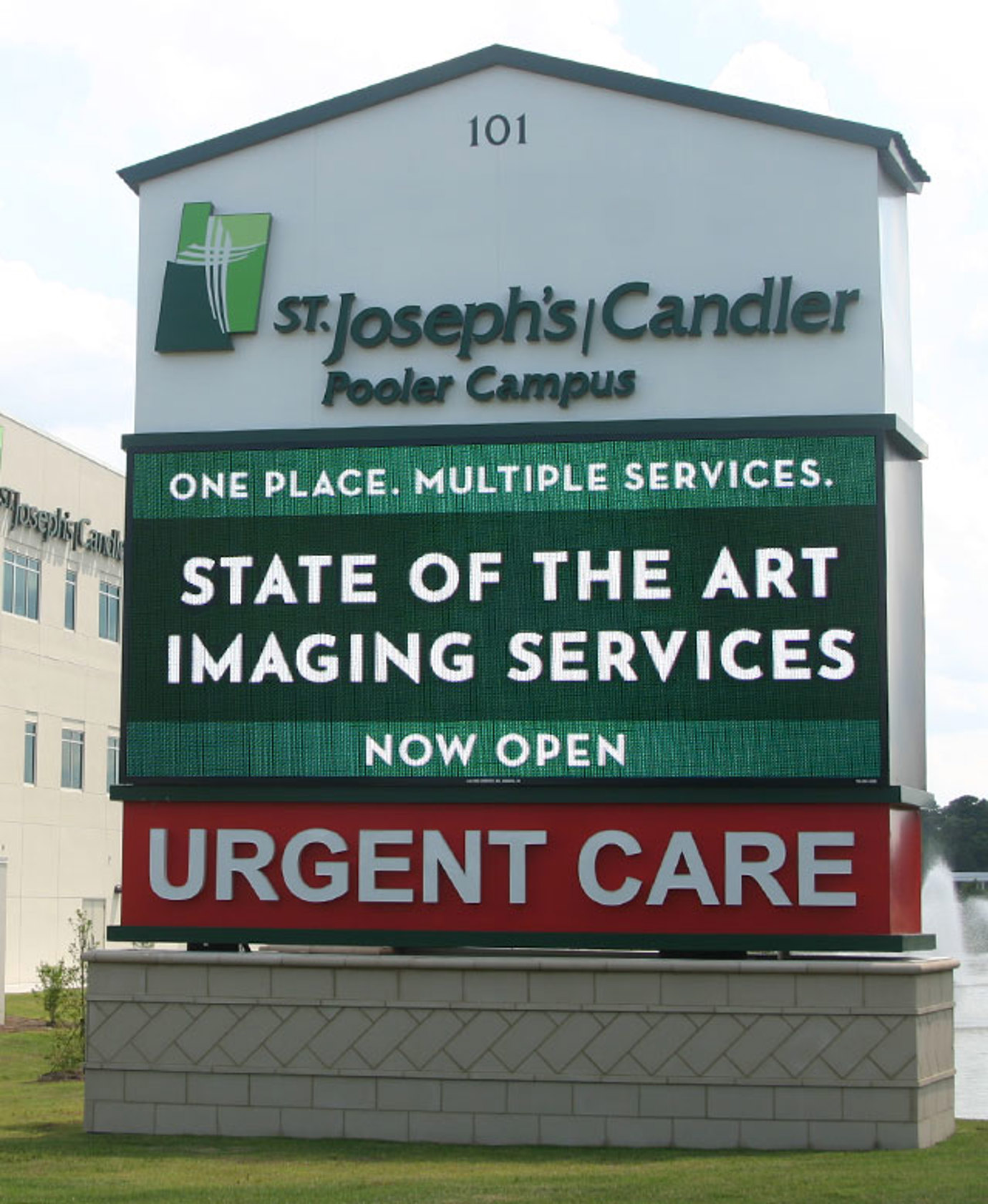 digital display at urgent care