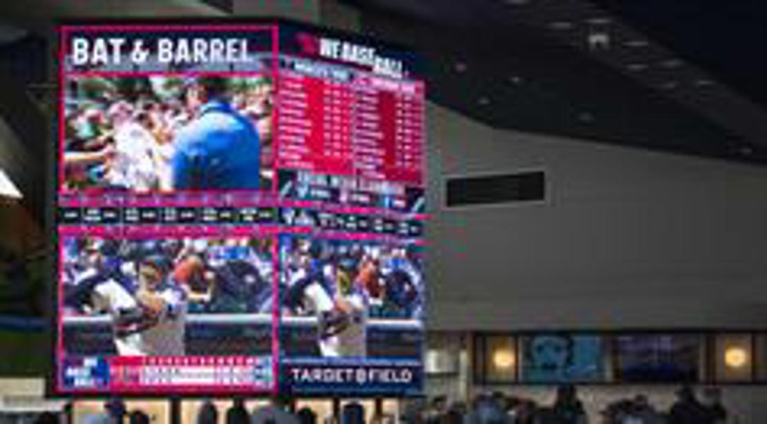 Video display in concourse area of Target Field