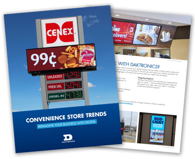 Convienence store LED sign trends brochure