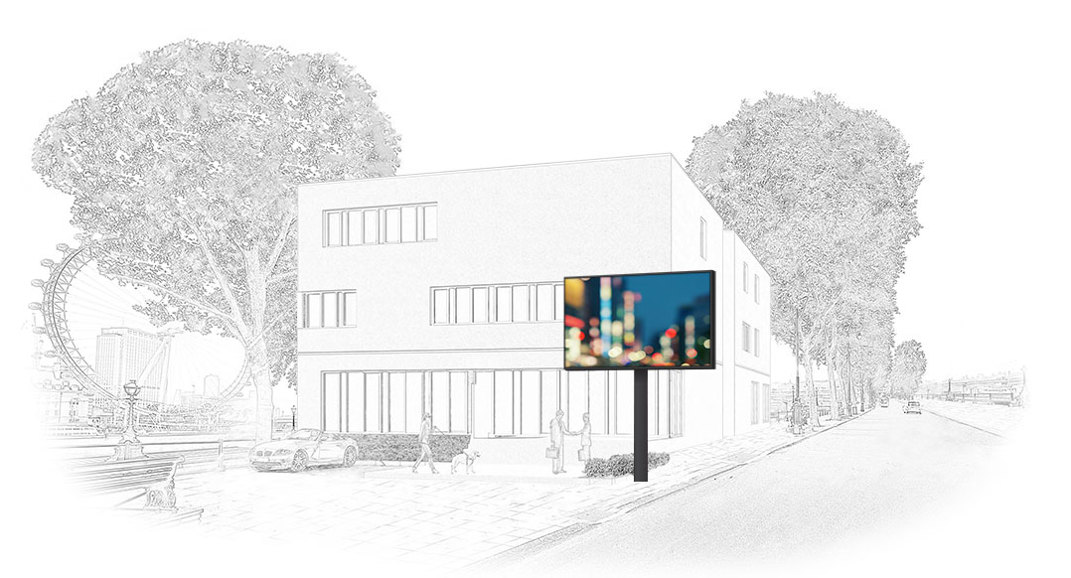 Urban Billboard Pole Mounted 10x15