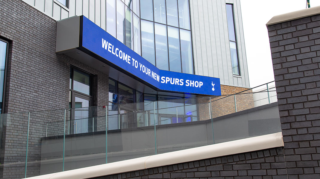 led signage outside media cafe