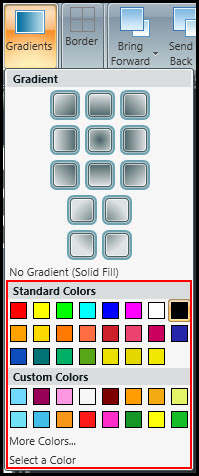 Choose gradient color