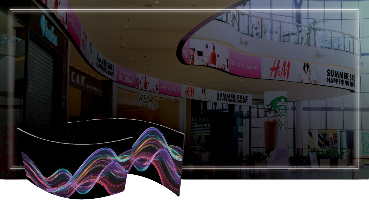 curved panels graphic