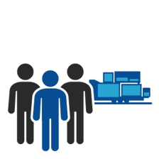 Expert explaining Daktronics display technology