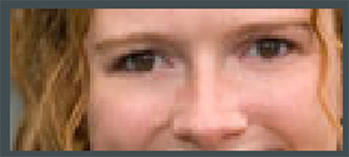 The photo cropped to fit a 48 x 112 pixel area