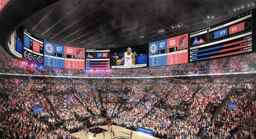 LA Clippers New Halo Display Rendering
