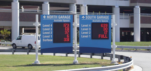 Airport Parking Digit Display