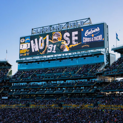 Lambeau Field jumbotron