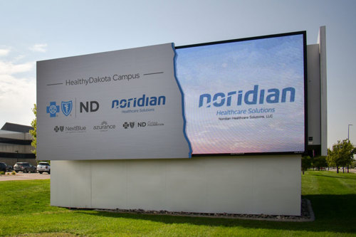 Blue Cross Blue Shield custom digital display