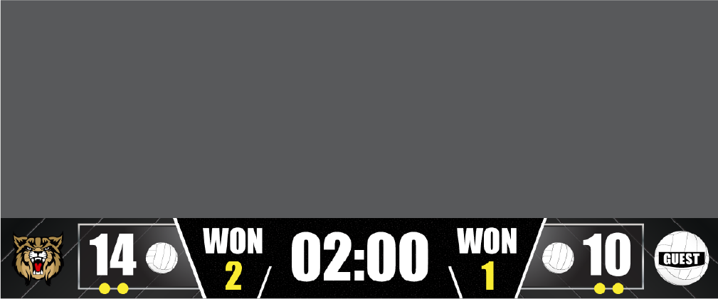 volleyball score bottom bar