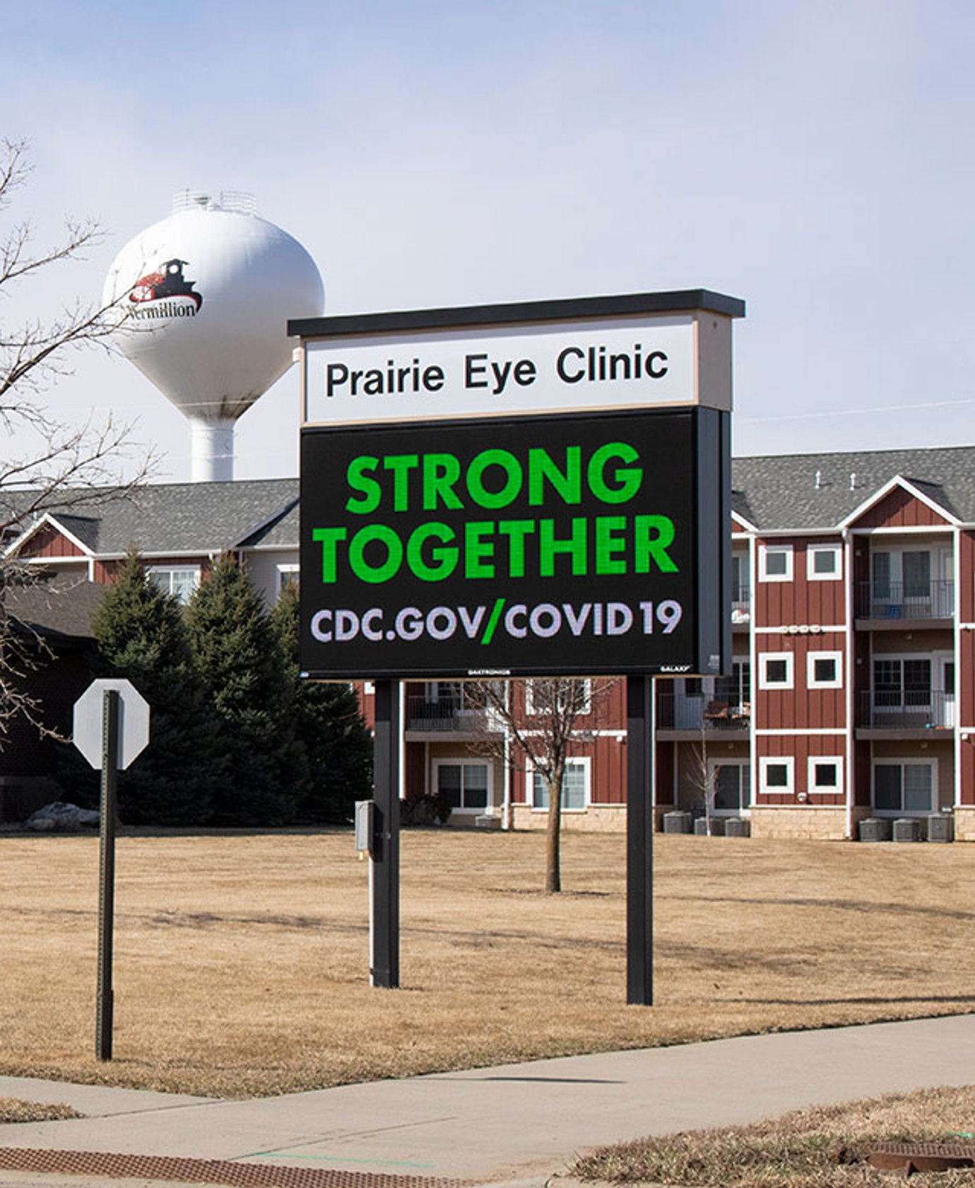 Digital sign at vision clinic