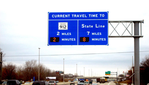 DMS Showing Travel Time