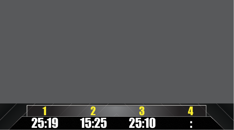 Volleyball stats bottom bar